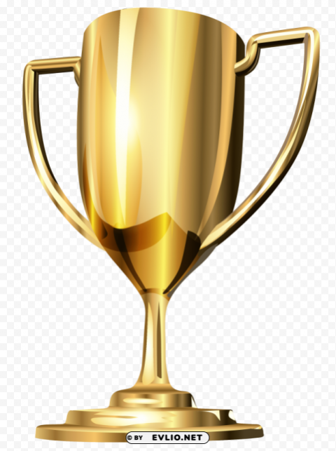 Gold Cup Trophy Clear Background PNG Isolated Graphic Design