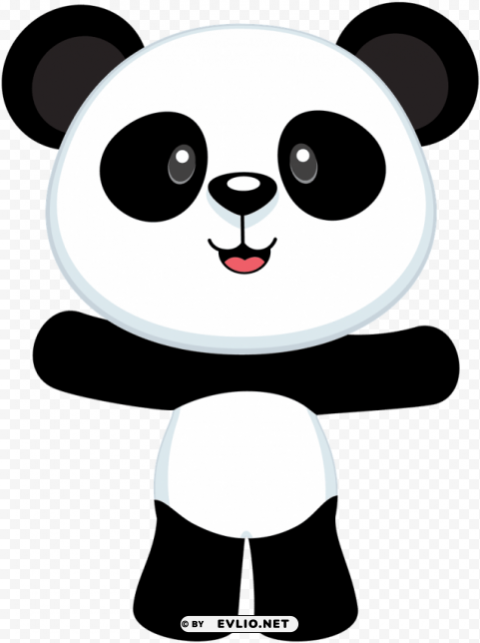 in by boobah holmes on chrissy's panda bears board - molde de oso panda Transparent PNG Isolated Graphic Design