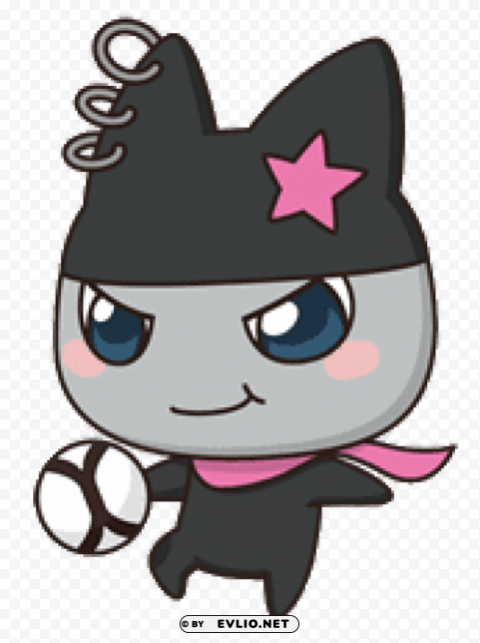 Kuromametchi Playing Football PNG Download Free