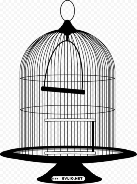 bird cage PNG Illustration Isolated on Transparent Backdrop
