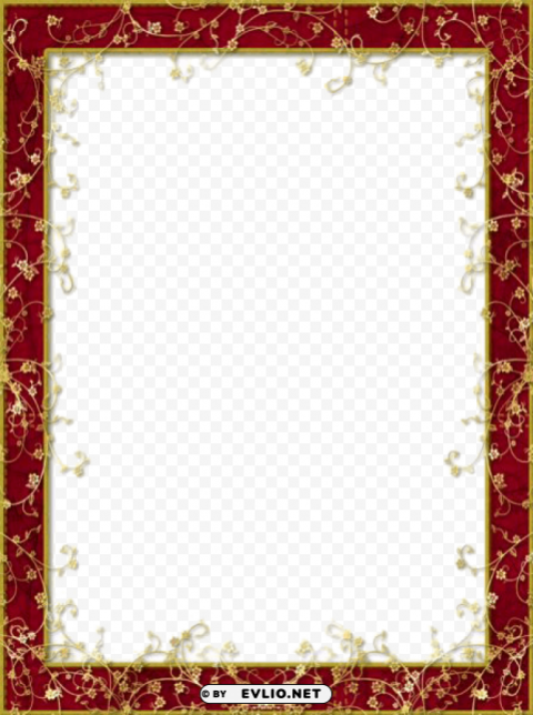 maroon border frame PNG graphics with clear alpha channel collection