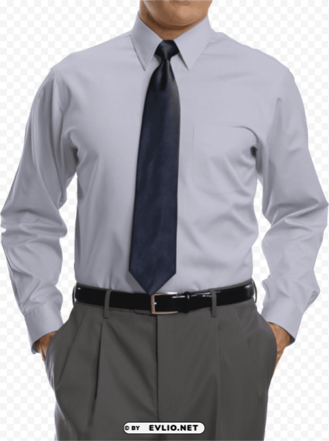 of white full sleeve shirt with blacktie Isolated Graphic on HighResolution Transparent PNG