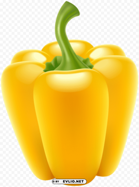 yellow bell pepper Transparent PNG Isolation of Item