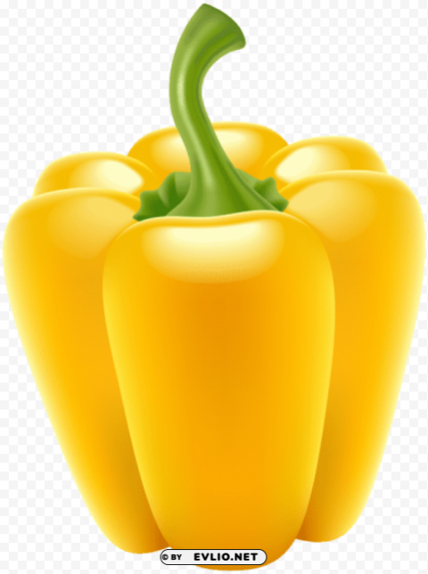 Yellow Bell Pepper Transparent PNG Isolation Of Item