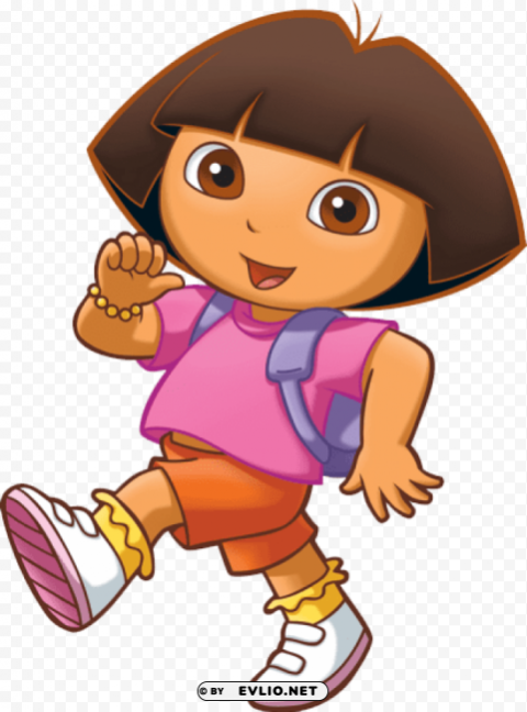 Dora and friends Clean Background Isolated PNG Object