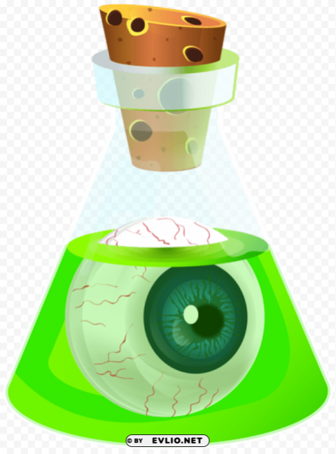 halloween poison potion with eyeball PNG images no background