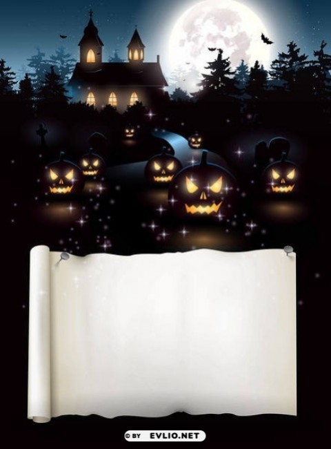 halloween spooky night PNG Graphic Isolated on Transparent Background