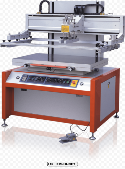 auto screen printing machines Isolated PNG Image with Transparent Background
