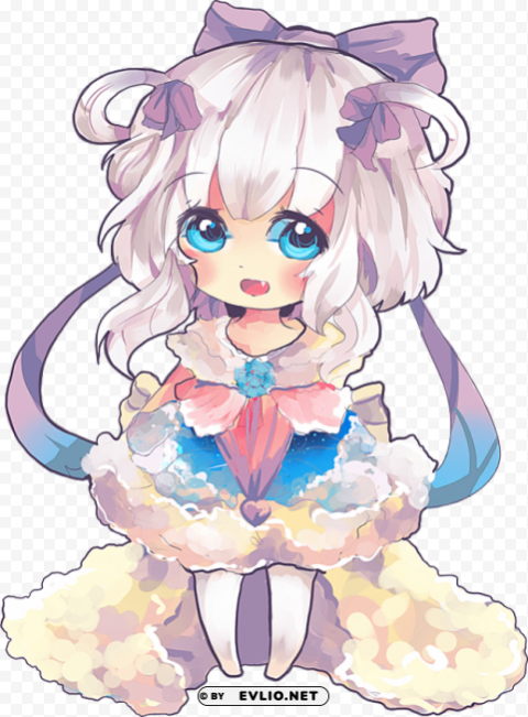 Chibi Anime Cute Isolated Character In Transparent PNG