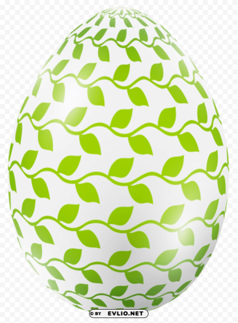 easter egg with leaves PNG images for banners