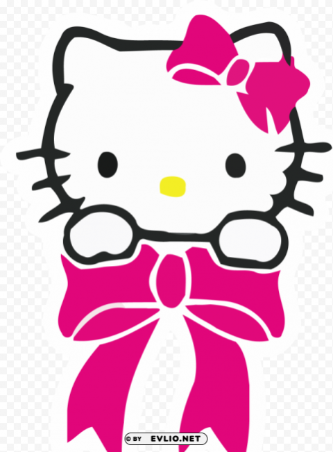 Hello Kitty Isolated PNG Object with Clear Background clipart png photo - c3a45cf0