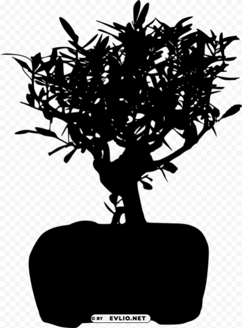 bonsai silhouette PNG graphics
