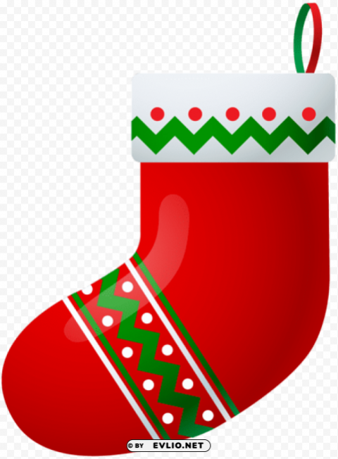 christmas stocking Isolated Graphic on Clear Background PNG