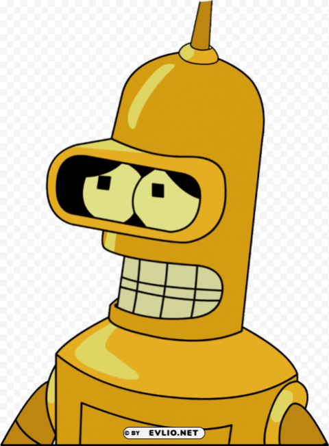 futurama bender gold PNG graphics with alpha transparency bundle clipart png photo - d394636c