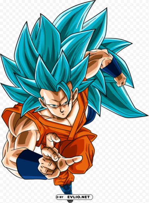 goku ssj blue 3 Isolated PNG Item in HighResolution