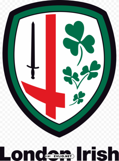 london irish rugby logo Isolated Artwork on Clear Transparent PNG