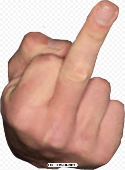 middle finger Isolated Design in Transparent Background PNG