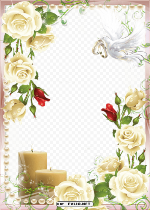 soft wedding photo frame Free download PNG images with alpha channel
