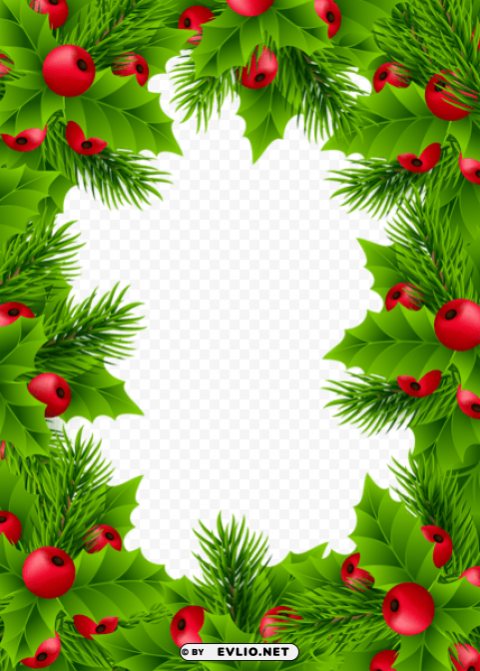 transparent christmas frame PNG images with alpha transparency free