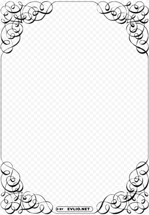wedding invitation border Isolated PNG Graphic with Transparency