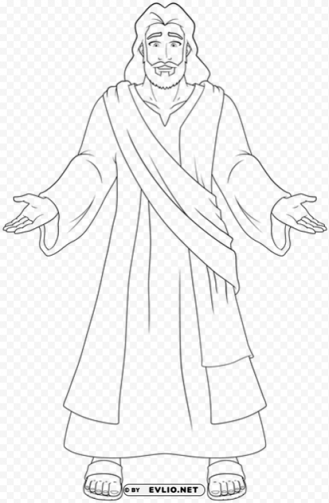 jesus christ outline rh offidocs com jesus christ body - god outline PNG Graphic with Isolated Transparency
