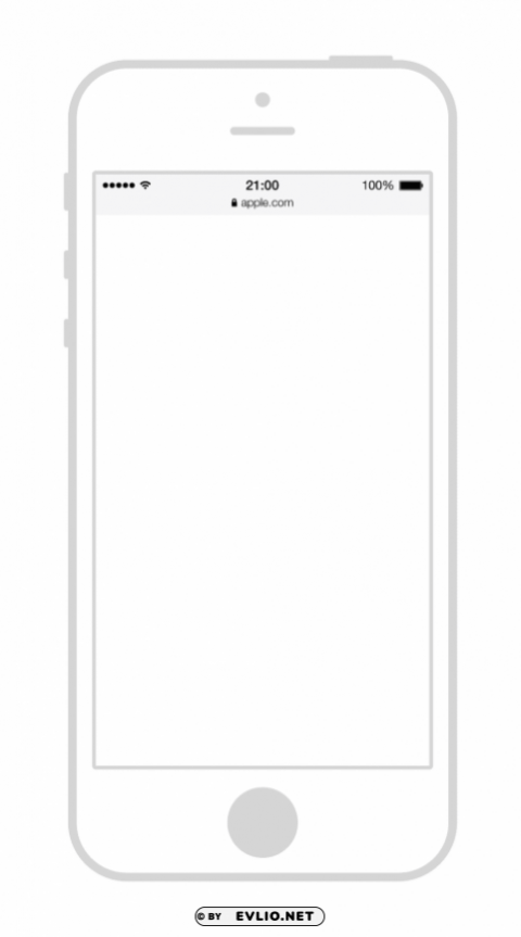 Transparent Background PNG of iphone black and white s Isolated Character in Clear Background PNG - Image ID e5cb83a2