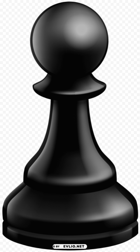 pawn black chess piece PNG files with alpha channel clipart png photo - d5ccfba6