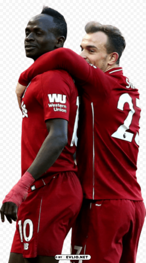 sadio mané & xherdan shaqiri PNG files with clear background