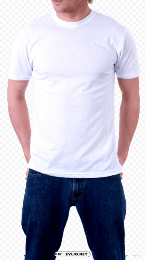 white t-shirt Clear Background PNG Isolated Subject png - Free PNG Images ID c970bcc1