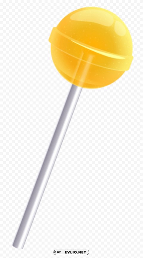 yellow lollipoppicture Transparent Background Isolation in HighQuality PNG clipart png photo - 84016bc2