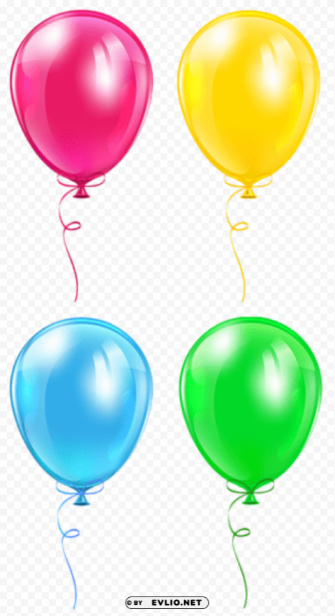 balloons set PNG transparent photos library
