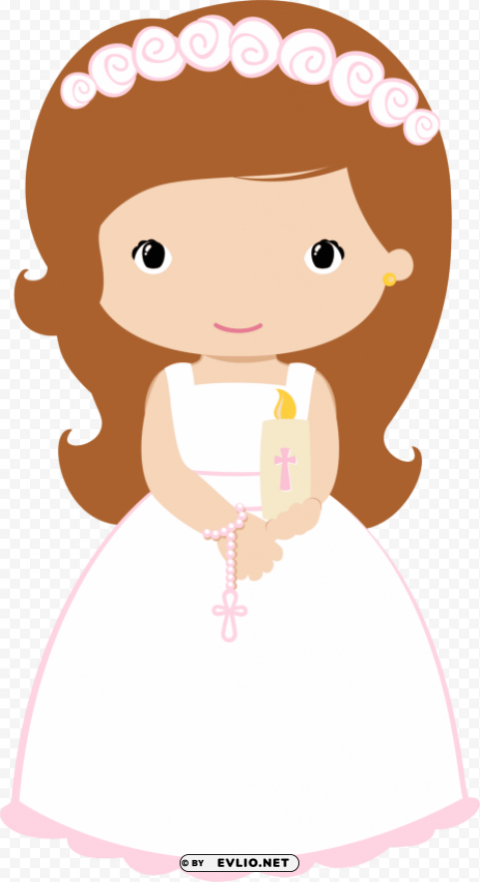christening first communion banner first holy communion - first communion girl clipart Transparent PNG images wide assortment