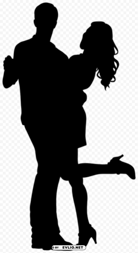 Transparent couple dancers silhouette PNG images with no background free download PNG Image - ID b0f7e8f0