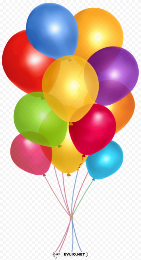 Transparent Background PNG of Simple Group of Balloons - ID e1ac71e6 Transparent PNG image - Image ID e1ac71e6