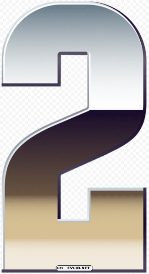 number two silver PNG images for advertising