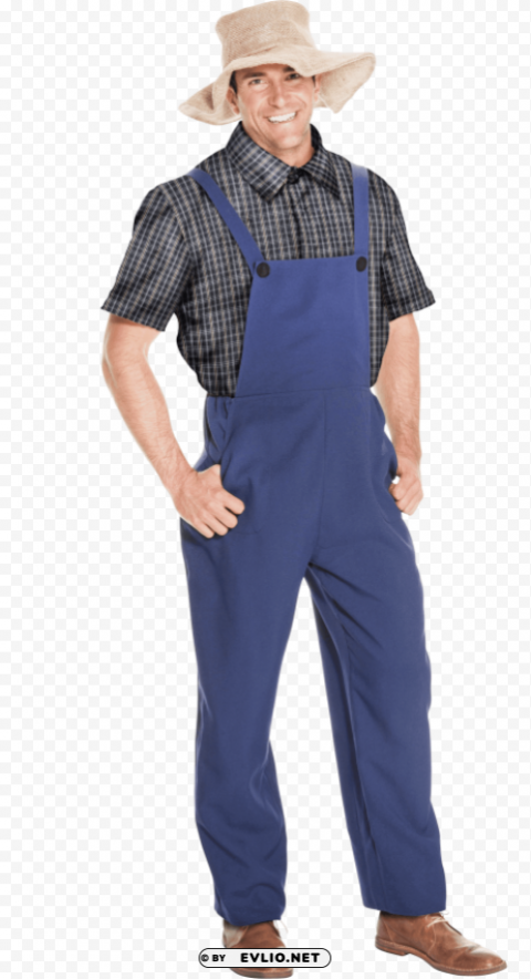 farmer PNG Graphic Isolated on Clear Background Detail