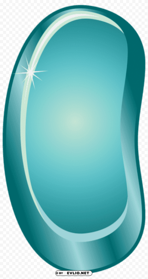 blue cartoon number one Transparent PNG Isolated Item