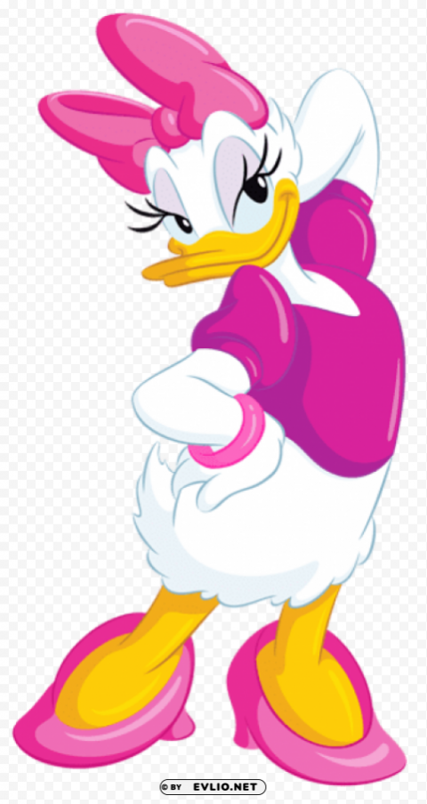 daisy duck transparent Isolated Artwork with Clear Background in PNG