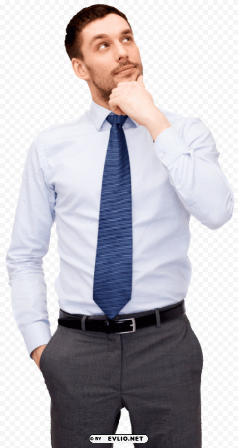 thinking man Isolated Graphic on HighQuality Transparent PNG