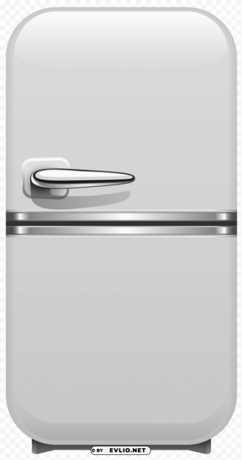 white retro fridge Isolated Subject on HighQuality Transparent PNG