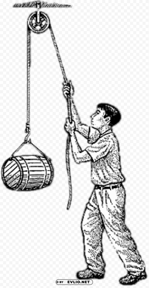 man using a pulley PNG transparent photos extensive collection
