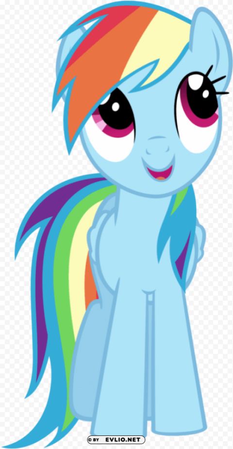 mlp rainbow dash front Transparent PNG images free download