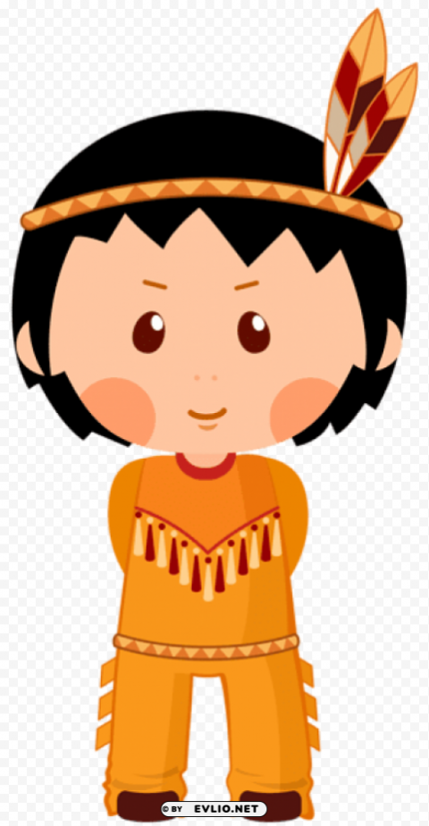 native american boy clipar PNG no watermark png images background -  image ID is 7ae87264