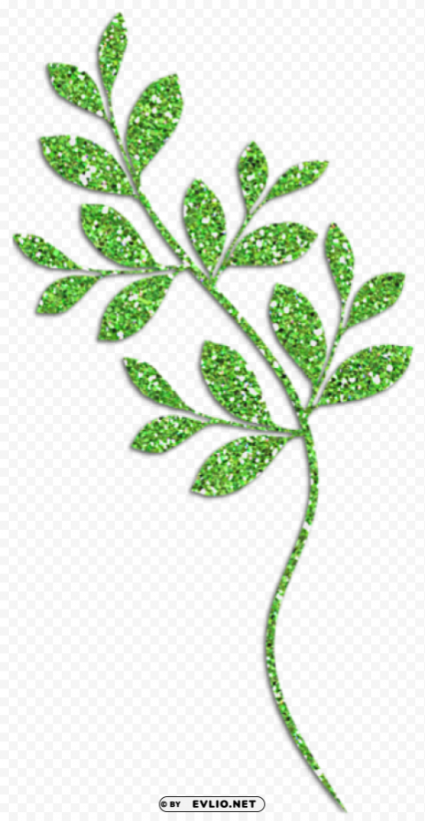 decorative green leaves PNG high resolution free clipart png photo - df7a1470