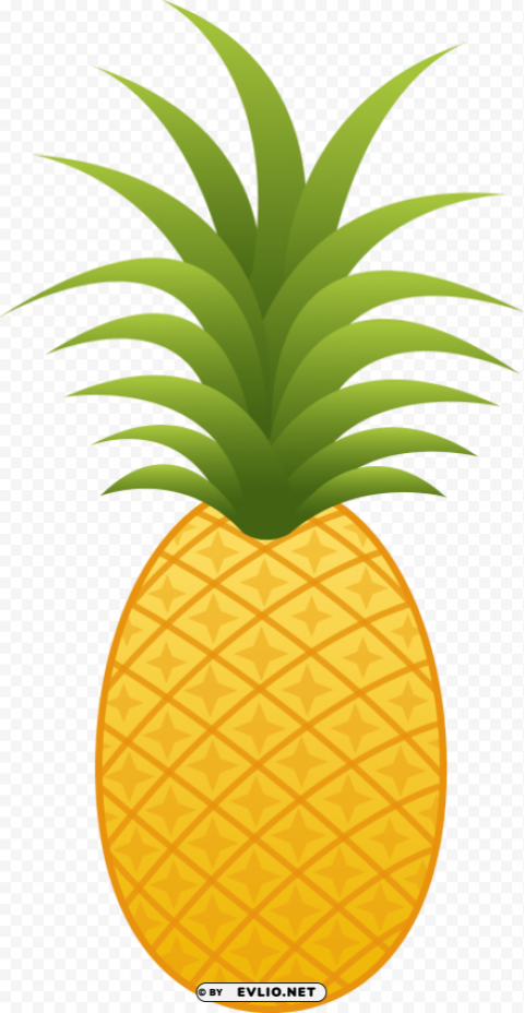 pinapple clipart Transparent PNG Image Isolation