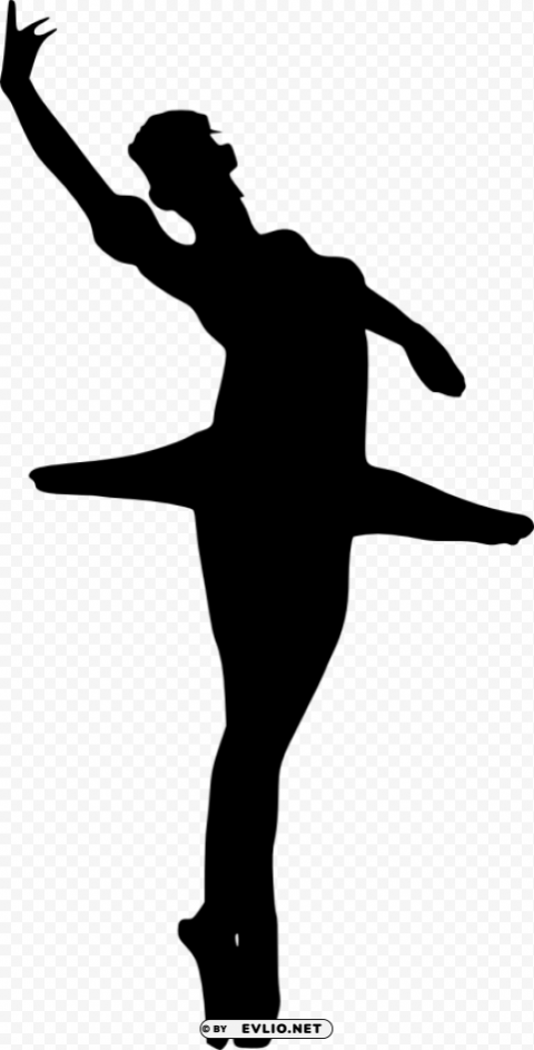 ballerina silhouette Transparent PNG images for graphic design