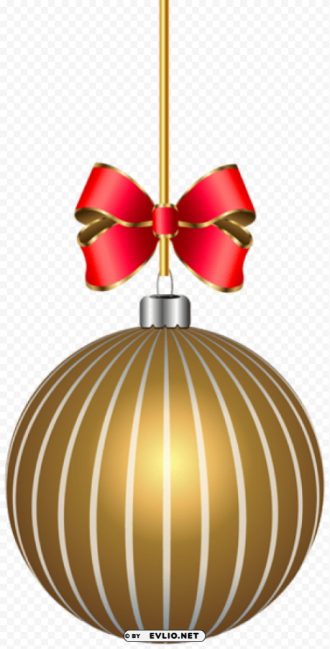 Gold Christmas Ball PNG Files With Clear Background Collection