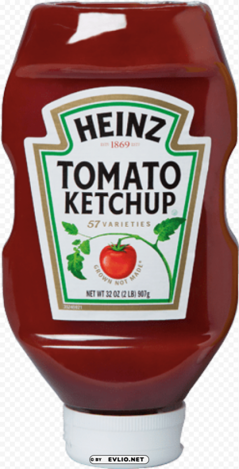 heinz tomato ketchup label Clear Background PNG Isolated Graphic