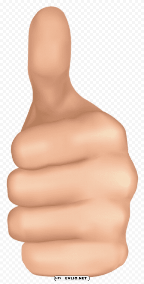 thumb up hand PNG with clear transparency