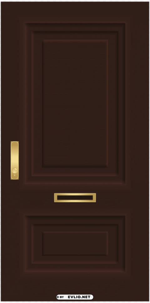 door brown PNG for free purposes